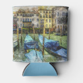 Colorful Venice Blue Gondolas Blikjeskoeler (Voorkant)