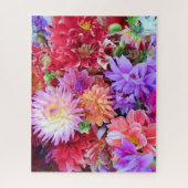 Colorful Vibrant Dahlia Flowers Legpuzzel (Verticaal)
