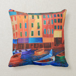 Colorful Village Accent Cushion Kussen