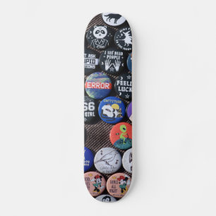 Colorful Vintage Retro Badge Collectie Skateboard