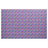 Colorful Violets Pansy Flowers Pattern Stof (Fat Quarter)