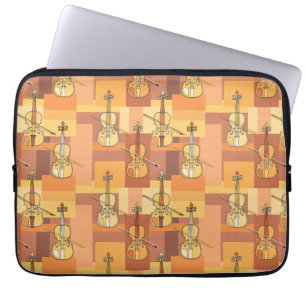Colorful Violin Blocks Laptop Sleeve