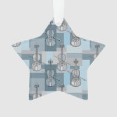 Colorful Violin Blocks Ornament (voorkant)