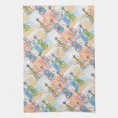 Colorful Violin Blocks Theedoek (Verticaal)