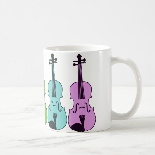 Colorful Violin Koffiemok (Rechts)