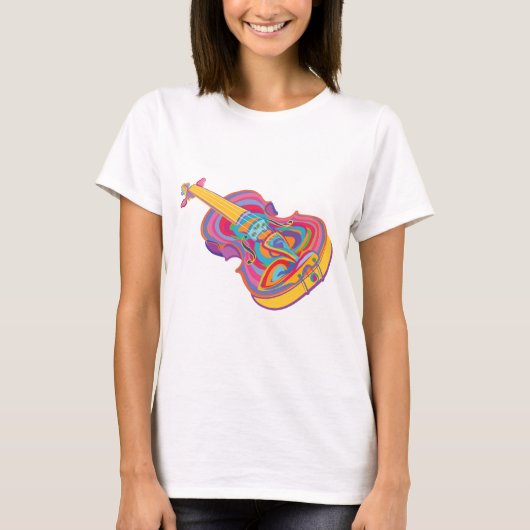 Colorful Violin T-shirt (Voorkant)
