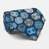 Colorful Voetbal Patroon Stropdas (Opgerold)