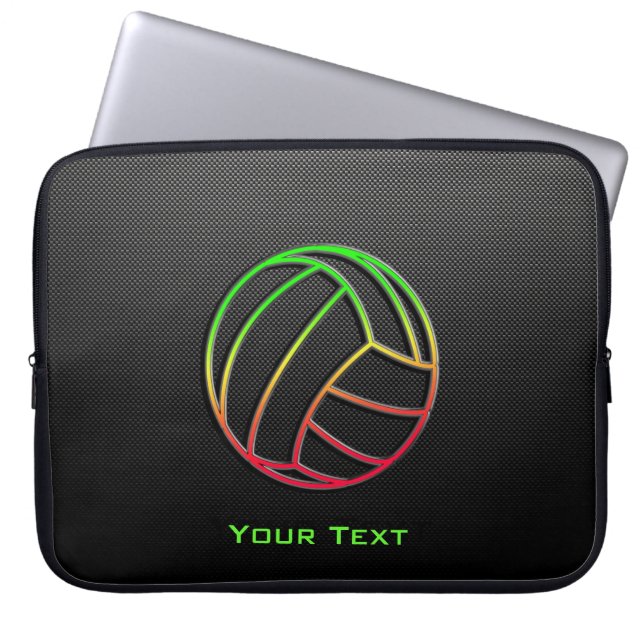 Colorful Volleyball Laptop Sleeve (Voorkant)