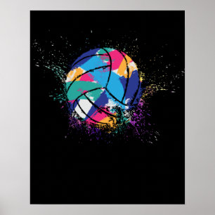 Colorful Volleyball Poster