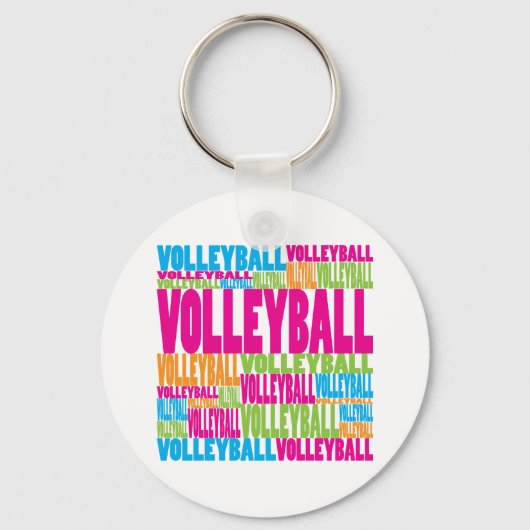 Colorful Volleyball Sleutelhanger (Voorkant)