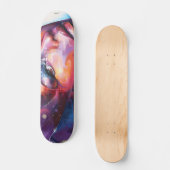 Colorful Vrouw Art Skateboard (Voorkant)