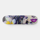 Colorful Vrouw Art Skateboard (Horizontaal)