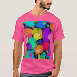 Colorful watercolor print t-shirt