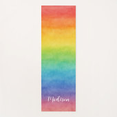 Colorful Watercolor Rainbow  Yogamat (Voorkant)
