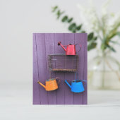 Colorful Watering Cans Briefkaart (Staand voorkant)