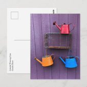 Colorful Watering Cans Briefkaart (Voorkant / Achterkant)