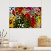 Colorful Waters Abstracte fotografie Poster (Keuken)