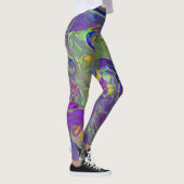 Colorful Waterverf Abstract Artsy Pattern Leggings (Rechts)