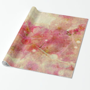 Colorful Waterverf Cherry Blossom Abstract Cadeaupapier