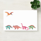 Colorful Waterverf Dinosaur Post-it® Notes (Kantoor)