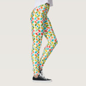 Colorful Waterverf Flower Pattern Leggings (Rechts)