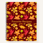 Colorful Waterverf herfst leest Recipe Notitieboek (Voorkant)