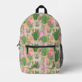 Colorful Waterverf Llama Pattern Bedrukte Rugzak (Voorkant)