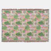 Colorful Waterverf Llama Pattern Deken (Voorkant)