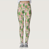 Colorful Waterverf Llama Pattern Leggings (Voorkant)
