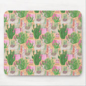 Colorful Waterverf Llama Pattern Muismat (Voorkant)
