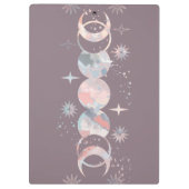 Colorful Waterverf Moons Klembord (Achterkant)