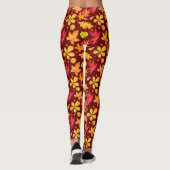 Colorful Waterverf najaar laat persoonlijke voorke Leggings (Achterkant)