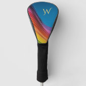 Colorful Wave Initiaal Golfheadcover (Voorkant)