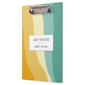 Colorful wave lines personalized klembord (Links)