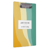 Colorful wave lines personalized klembord (Rechts)