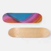 Colorful Waves Skateboard (Horizontaal)