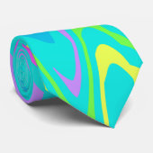 Colorful Waves Stropdas (Opgerold)