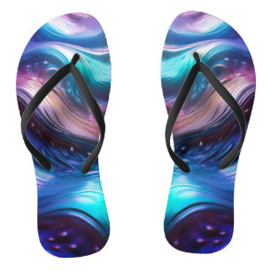 Colorful Waves Teenslippers