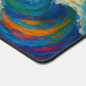 Colorful Waves Texture Painting (Coin)