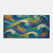 Colorful Waves Texture Painting (Recto)