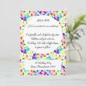 Colorful Wedding Invitation! Kaart (Staand voorkant)