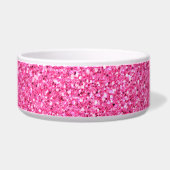 Colorful Wedding Jubileum Roze Glitter Voerbakje (Rechts)