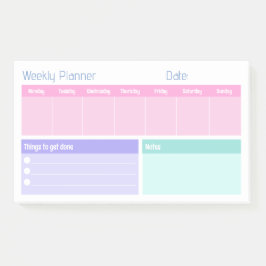 Colorful Weekly Planner Post-it® Notes