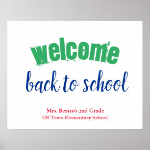 Colorful Welcome Back to School Poster