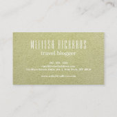 Colorful Wereldkaart Travel Blog Visitekaartje (Achterkant)