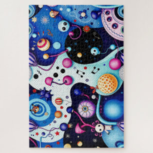 Colorful Whimsical Creatures Puzzle - Imaginaire a