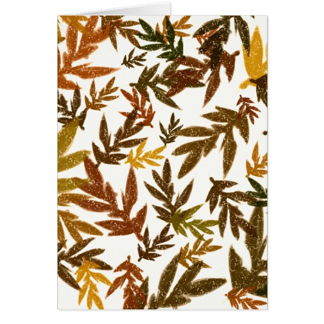 Colorful Whimsical Herfst Autumn Rustic Leaves Par (Voorkant)