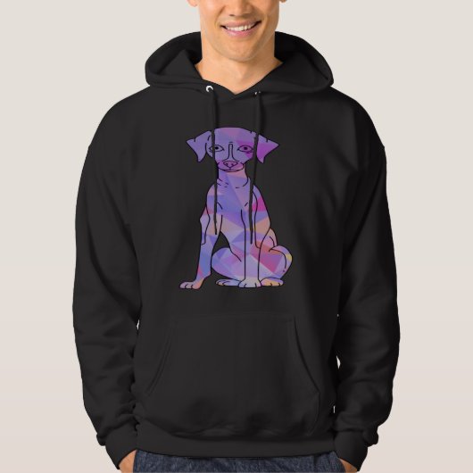Colorful Whippet Hoodie (Voorkant)
