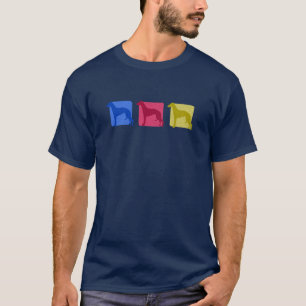 Colorful Whippet Silhouettes T-shirt