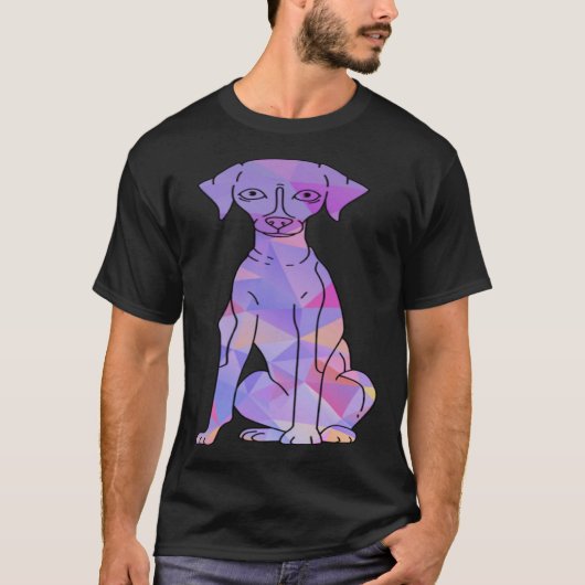 Colorful Whippet T-shirt (Voorkant)